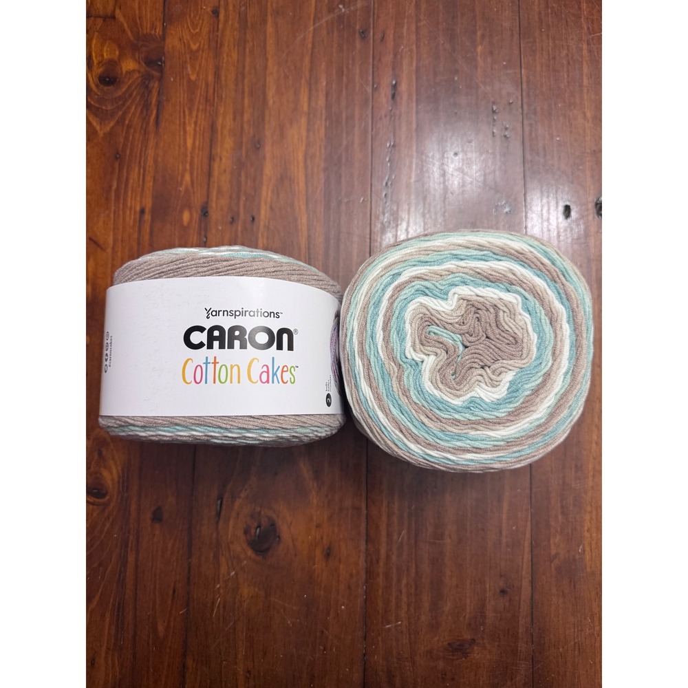 Caron Cotton Cakes Beachglass Yarn 8.8oz 530yds Medium 4 Cotton Acrylic Blend